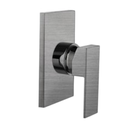 Acabamento De Monocomando De Chuveiro E Banheira Para Base Docol Rb1466 Aço Escovado Rubinettos 4,5cm