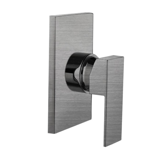 Acabamento De Monocomando De Chuveiro E Banheira Para Base Docol Rb1466 Aço Escovado Rubinettos 4,5cm - Imagem principal - 4fee9672-9889-49f7-bf75-bcc18e4b36e6