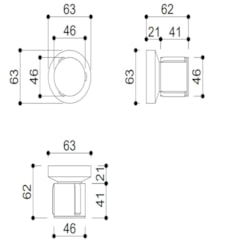 Acabamento De Registro De Pressão E Gaveta Para Base Deca E Meber Kr191 Onix Matte Kromma