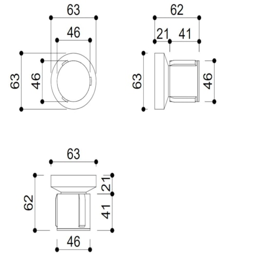 Acabamento De Registro De Pressão E Gaveta Para Base Deca E Meber Kr191 Onix Matte Kromma - Imagem principal - 988e12a3-9b98-40d4-9cd5-706ba543f975