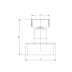 Acabamento De Registro Para Base Deca 1.1/4 1.1.2 Virtus Matte Black  Roca
