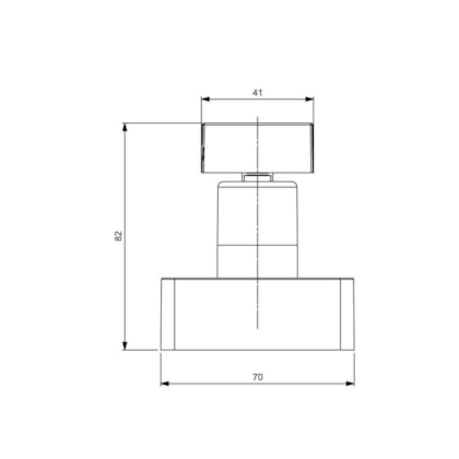 Acabamento De Registro Para Base Deca 1.1/4 1.1.2 Virtus Matte Black  Roca