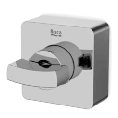 Acabamento De Registro Para Base Deca 1/2 3/4 1 Virtus Matte Black  Roca