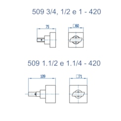 Acabamento De Registro Para Base Deca E Similares 3/4 D'oro Vecchio