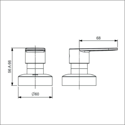 Acabamento De Registro Universal 1/2,3/4,1 Cala Matte Black Roca