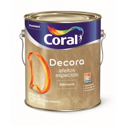 Acabamento Decorativo Decora Efeito Mármore Branco 3.0l Coral