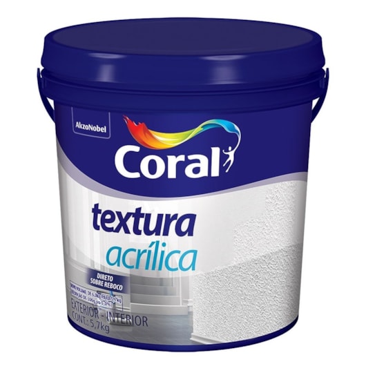 Acabamento Decorativo Textura Acrílica Fosco Branco 5,7kg Coral - Imagem principal - 84cd42f5-96ce-411f-95e5-7705ca520b59