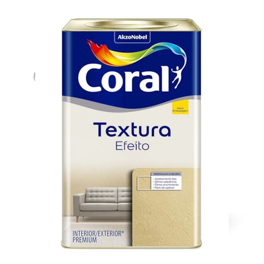 Acabamento Decorativo Textura Base Efeito Fosco Coral 22kg - Imagem principal - e227e1d6-f078-4e74-b0fc-4ae9003e0366