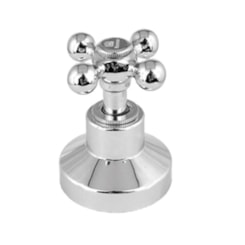 Acabamento Luny p/ Registro Base Deca e Similares de 1.1/2? e 1.1/4? Cromado Romar