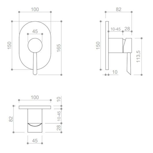Acabamento Misturador De Ducha Higiênica Para Base Deca 4984 Rose Gold Rubinettos - Imagem principal - 1a33786f-964c-4b55-8291-925a669c21fd