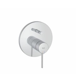 Acabamento Monocomando Para Banheira E Chuveiro Com Desviador Pin Nu Cromado Roca