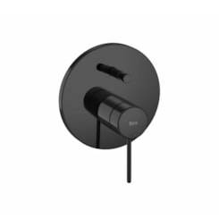 Acabamento Monocomando Para Banheira E Chuveiro Com Desviador Pin Nu Titanium Black Roca