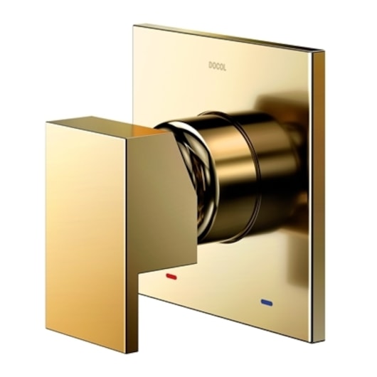 Acabamento Monocomando Para Chuveiro Alta Vazão 3/4 Edge Ouro Polido Docol - Imagem principal - 6921a578-2dad-4586-a2db-6764e2216382