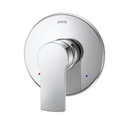 Acabamento Monocomando Para Chuveiro E Ducha Higiênica Argon Cromada Docol