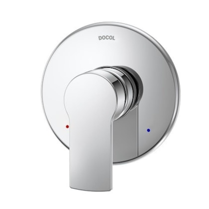 Acabamento Monocomando Para Chuveiro E Ducha Higiênica Argon Cromada Docol
