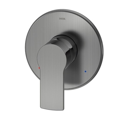 Acabamento Monocomando Para Chuveiro E Ducha Higiênica Argon Grafite Escovado Docol