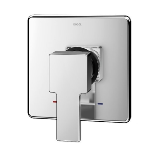 Acabamento Monocomando Para Chuveiro E Ducha Higiênica Base Deca Edge Cromada Docol - Imagem principal - 3fe54617-b87b-490f-b730-51d08e9ed8dd