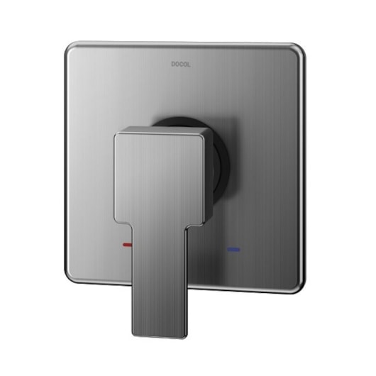 Acabamento Monocomando Para Chuveiro E Ducha Higiênica Base Deca Edge Grafite Escovado Docol - Imagem principal - 2acc11e5-8beb-4f77-9219-47fc9df6bfe1