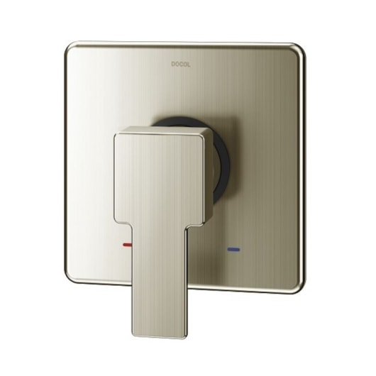 Acabamento Monocomando Para Chuveiro E Ducha Higiênica Base Deca Edge Niquel Escovado Docol - Imagem principal - c6e61c0c-68f4-414c-bc2d-4306cf61c0d0