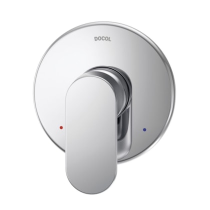 Acabamento Monocomando Para Chuveiro E Ducha Higiênica Kaila Cromada Docol