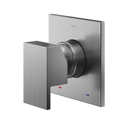 Acabamento Monocomando Para Chuveiro E Ducha Higiênica New Edge Grafite Escovado Docol - Imagem principal - 72bf2c3d-7b7c-4161-9ecd-bb82ae360074