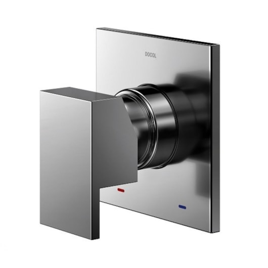 Acabamento Monocomando Para Chuveiro E Ducha Higiênica New Edge/mínima Grafite Escovado Docol - Imagem principal - 887ff69a-984d-415c-a49e-637e4791aec4