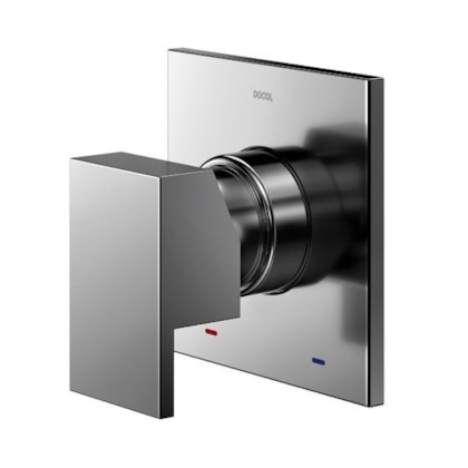 Acabamento Monocomando Para Chuveiro E Ducha Higiênica New Edge/mínima Grafite Polido Docol