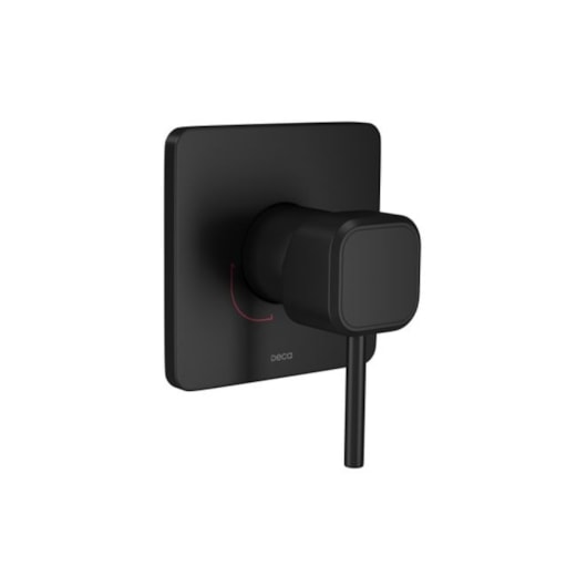Acabamento Monocomando Para Chuveiro Quadrado You Black Matte Deca - Imagem principal - b69cd052-bdfa-481d-bb57-9821e84c7c4a