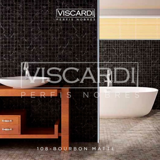 Acabamento P/ Parede Bourbon 108 Cromado Matte Alumínio Anodizado Viscardi - Imagem principal - 89dcbb57-9f78-4d28-b7a6-baf01c99d424