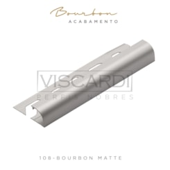 Acabamento P/ Parede Bourbon 108 Cromado Matte Alumínio Anodizado Viscardi