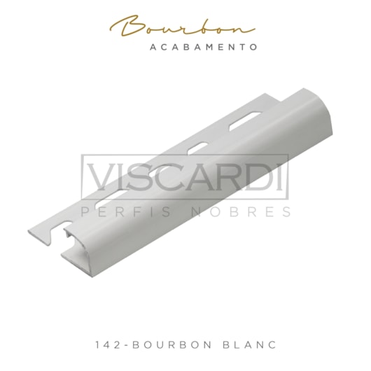 Acabamento P/ Parede Bourbon 142 Blanc Brilho Pintura Eletrostática Viscardi - Imagem principal - 4ce1b35d-18bd-4e52-a12b-3f12348431fe