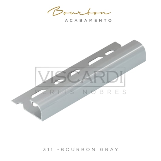 Acabamento P/ Parede Bourbon 311 Gray Pintura Eletrostática Viscardi - Imagem principal - 51967f44-8efb-42a4-a47f-354e338abe93