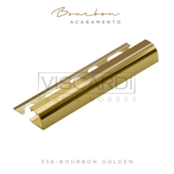 Acabamento P/ Parede Bourbon 356 Golden Alumínio Anodizado Viscardi