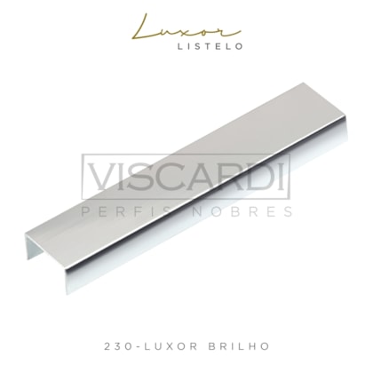 Acabamento P/ Parede Luxor 230 Cromado Brilho Alumínio Anodizado Viscardi