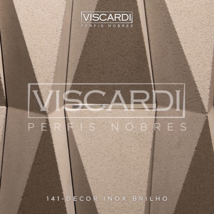 Acabamento P/ Piso/Parede Decor 141 Inox Brilho Aço Inox 304 Viscardi