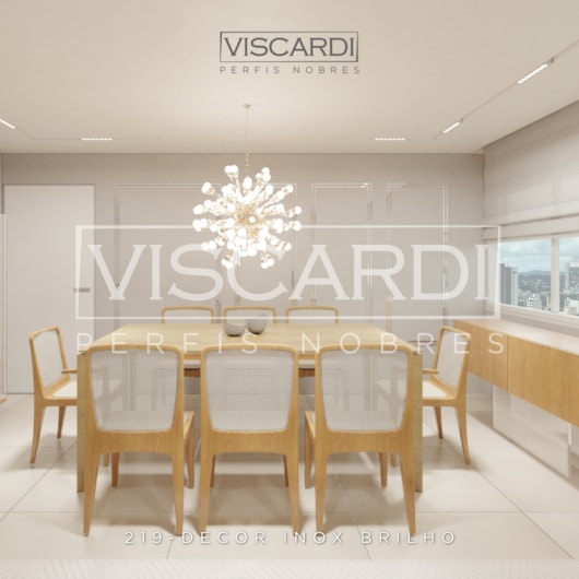 Acabamento P/ Piso/Parede Decor 219 Inox Brilho Aço Inox 304 Viscardi - Imagem principal - 90bf9f5e-adf1-4ccf-bedd-b44aff95bf6d