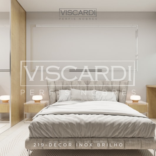 Acabamento P/ Piso/Parede Decor 219 Inox Brilho Aço Inox 304 Viscardi - Imagem principal - b88e56dc-ab26-4172-b62a-a02d9494bd0b