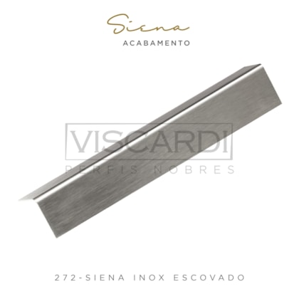 Acabamento P/ Piso/Parede Siena 272 Inox Escovado Aço Inox 304 Viscardi