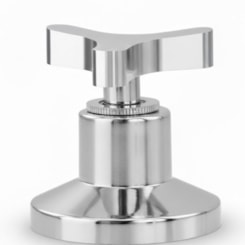 Acabamento p/Registro Base Deca e Similares de 1.1/2 e 1.1/4 Cromado Romar