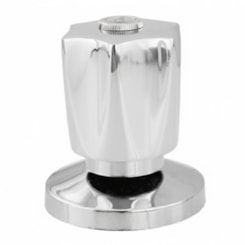 Acabamento p/ Registro Base Deca e Similares de 1.1/2 e 1.1/4 e 1 Cromado Romar