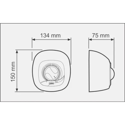 Acabamento Para Aquecedor Central Ac-214 Cromada Cardal - Imagem principal - e6068cb7-6834-4eb8-b7b1-0e6519cb176f