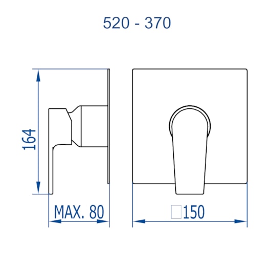 Acabamento Para Base Monocomando Deca 3/4 Cromado Fani Metais - Imagem principal - 34143d87-a93e-425e-81d4-8e2ee9381c60