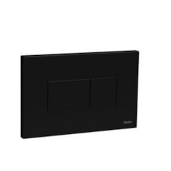 Acabamento Para Caixa de Descarga Embutida Hydra Quadra Duo Preto Fosco Deca