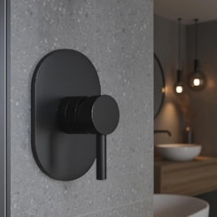 Acabamento Para Misturador De Chuveiro Base Deca Black Matte Drop