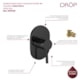 Acabamento Para Misturador De Chuveiro Base Deca Black Matte Drop - c739e54b-d1b2-46a5-9cf3-4a3b9830f548
