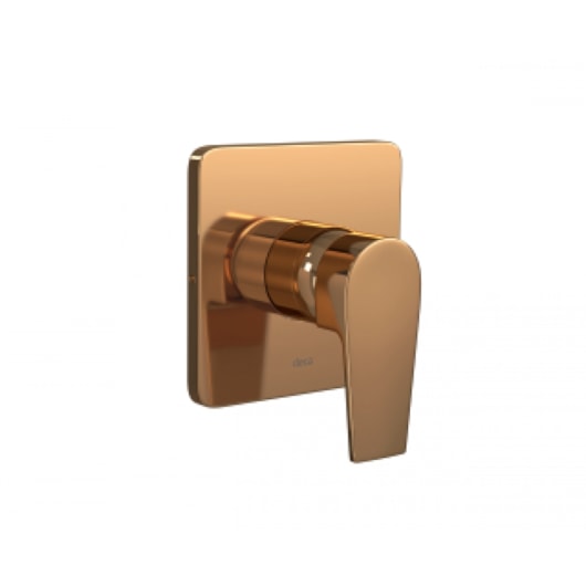 Acabamento Para Monocomando De Chuveiro Level Baixa Pressão E Alta Pressão Red Gold Deca - Imagem principal - 07e519b0-7178-4061-bf4d-957fb192334d