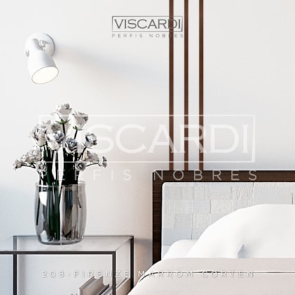 Acabamento Para Parede Firenze 208 Marrom Corten Pintura Eletrostática Viscardi