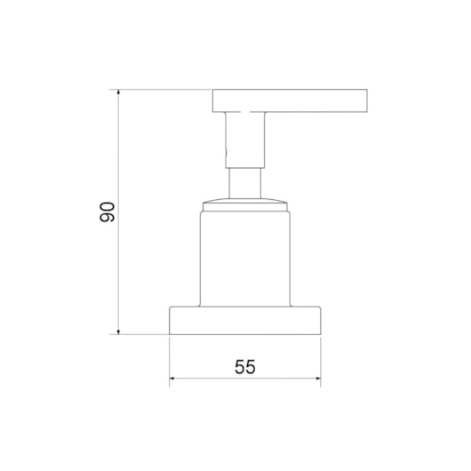 Acabamento para Registro 1/2'', 3/4'' e 1'' Athena Slim Preto Matte Meber - Imagem principal - 20077b51-a3e3-4309-8e8f-e5edeeb98ecf
