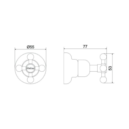 Acabamento Para Registro 1/2'', 3/4'' e 1'' Supernova Meber