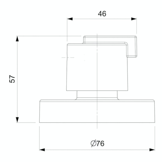 Acabamento Para Registro Base Deca 1.1/4, 1.1/2 Singles One Cromado Roca - Imagem principal - 350104fb-a233-4c81-939a-0b4b45f94735